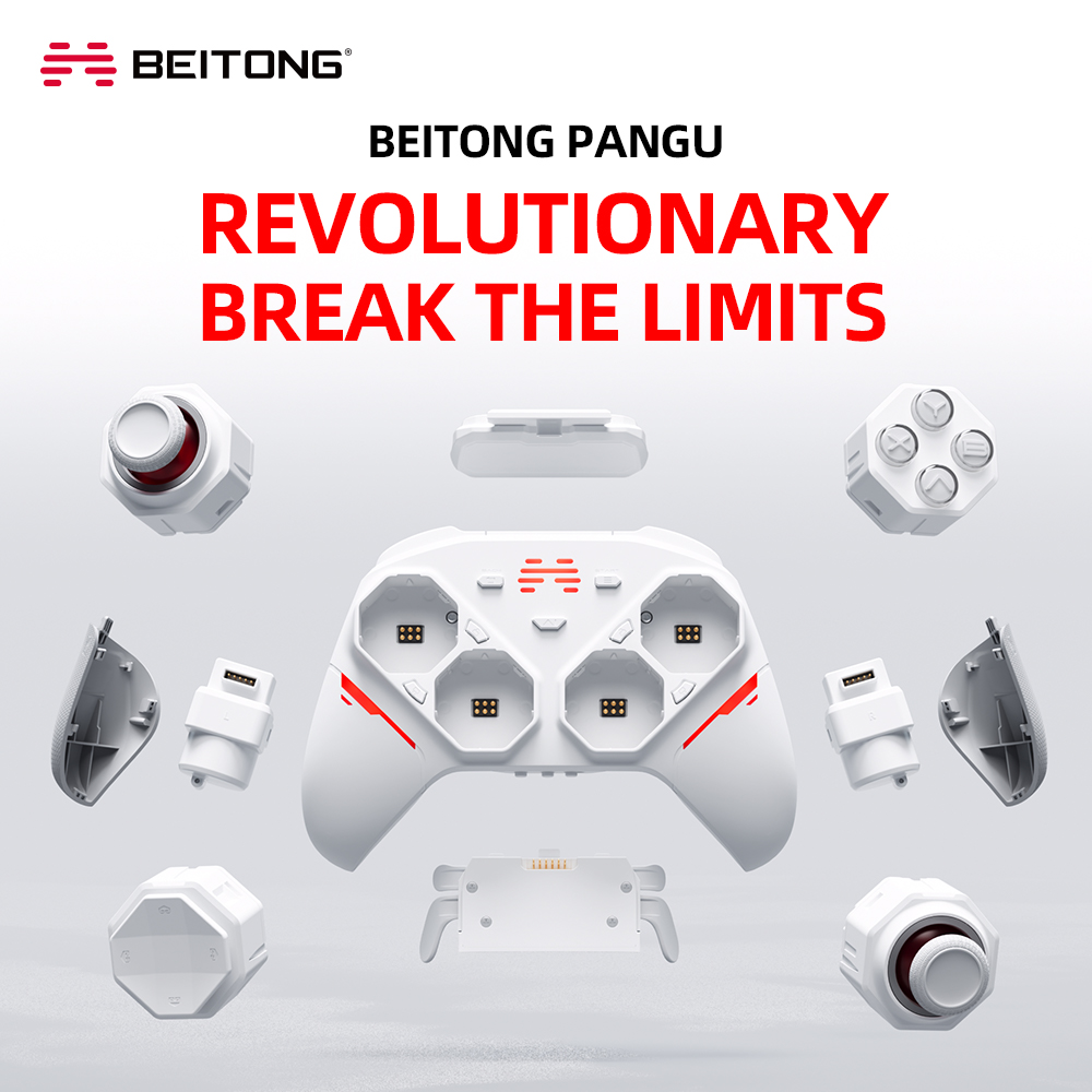 Smart Home Raspberry Pi - คอนโทรลเลอร์เกมไร้สายแบบโมดูลาร์ BEITONG PanGu ปรับแต่งได้ สำหรับ PC/NS2/มือถือ/Steam