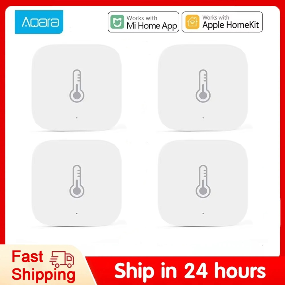 Smart Home Xiaomi Hub 2 - 1/2/4 Pcs Aqara Zigbee ไร้สายอุณหภูมิความชื้นเซนเซอร์เครื่องวัดความชื้นสมาร์ทบ้านทํางานร่วมกับ Xiaomi