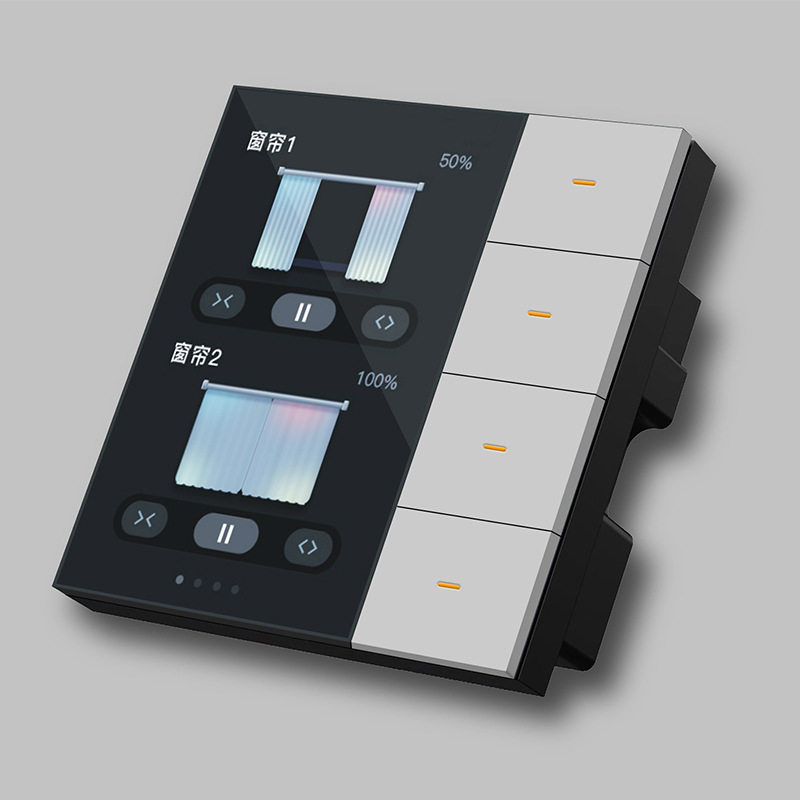 Smart Home Lighting Control - กราฟฟิตี้ 3.5 นิ้วสวิตช์ควบคุมแสงในครัวเรือน 86 สวิตช์ควบคุม, กราฟฟิตี้