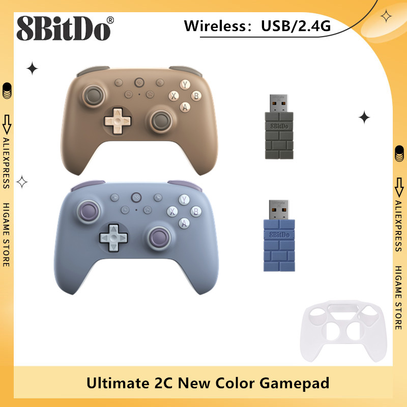 Smart Home Raspberry Pi - คอนโทรลเลอร์เกมไร้สาย 8BitDo Ultimate 2C 2.4G สีใหม่