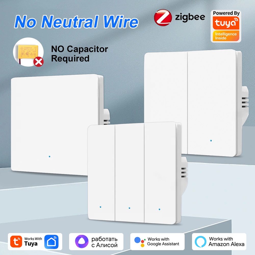 Smart Home Lighting Control - สวิตช์กดแบบ ZigBee Smart Life 1 2