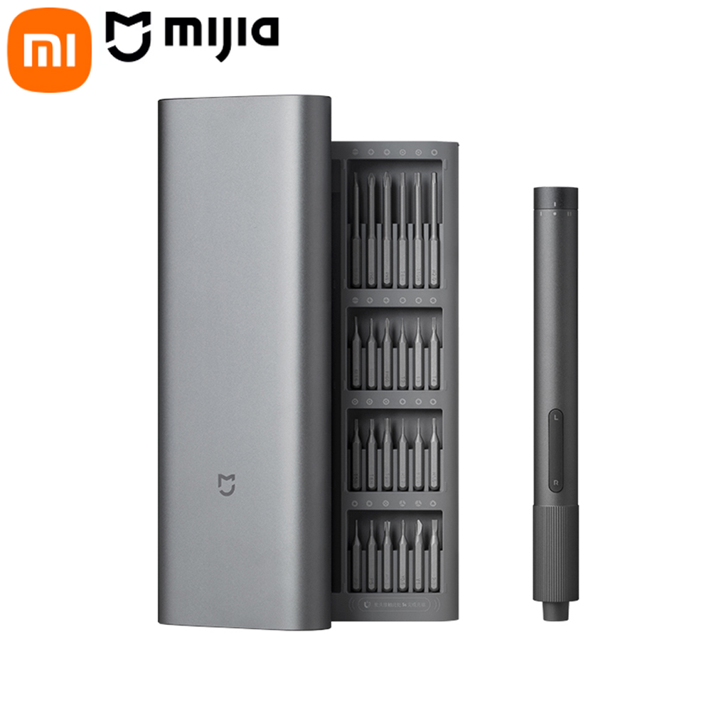Smart Home Xiaomi Kit - ชุดไขควงไฟฟ้า Xiaomi Mijia พร้อมฐานแม่เหล็ก หัวไขควง 24