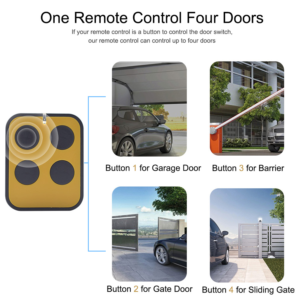 Multifrequency 280-868MHz รีโม - Smart Garage Door Opener บทวิจารณ์และราคา