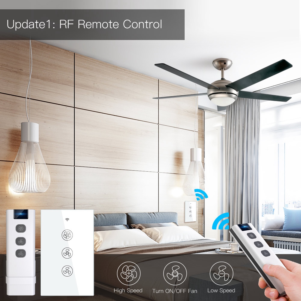 สวิตช์ติดผนังสำหรับพัดลมเพดานพ - Smart Home Lighting Control บทวิจารณ์และราคา