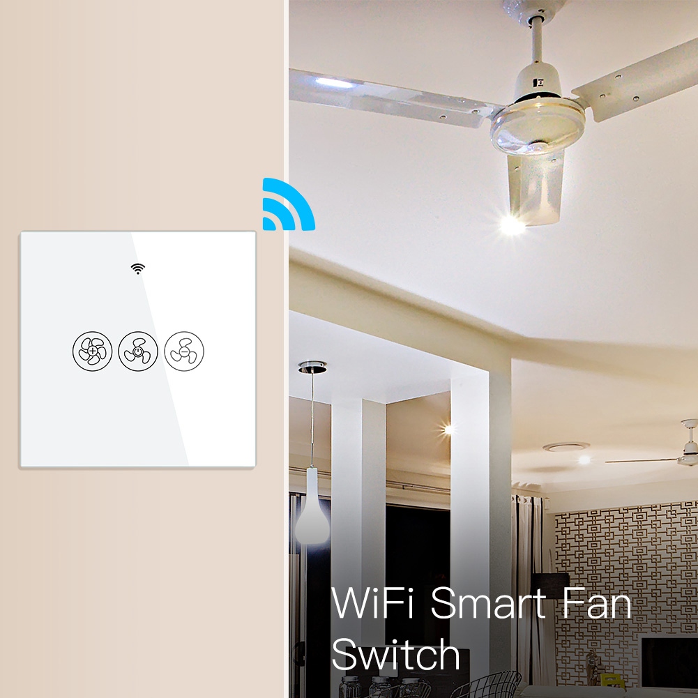 สวิตช์ติดผนังสำหรับพัดลมเพดานพ - Smart Home Lighting Control บทวิจารณ์และราคา