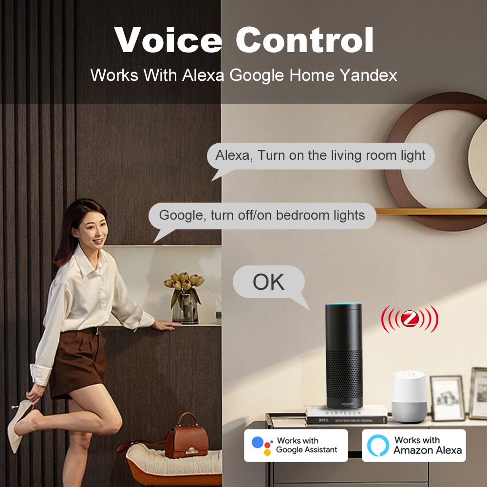 สวิตช์กดแบบ ZigBee Smart Life  - Smart Home Lighting Control บทวิจารณ์และราคา