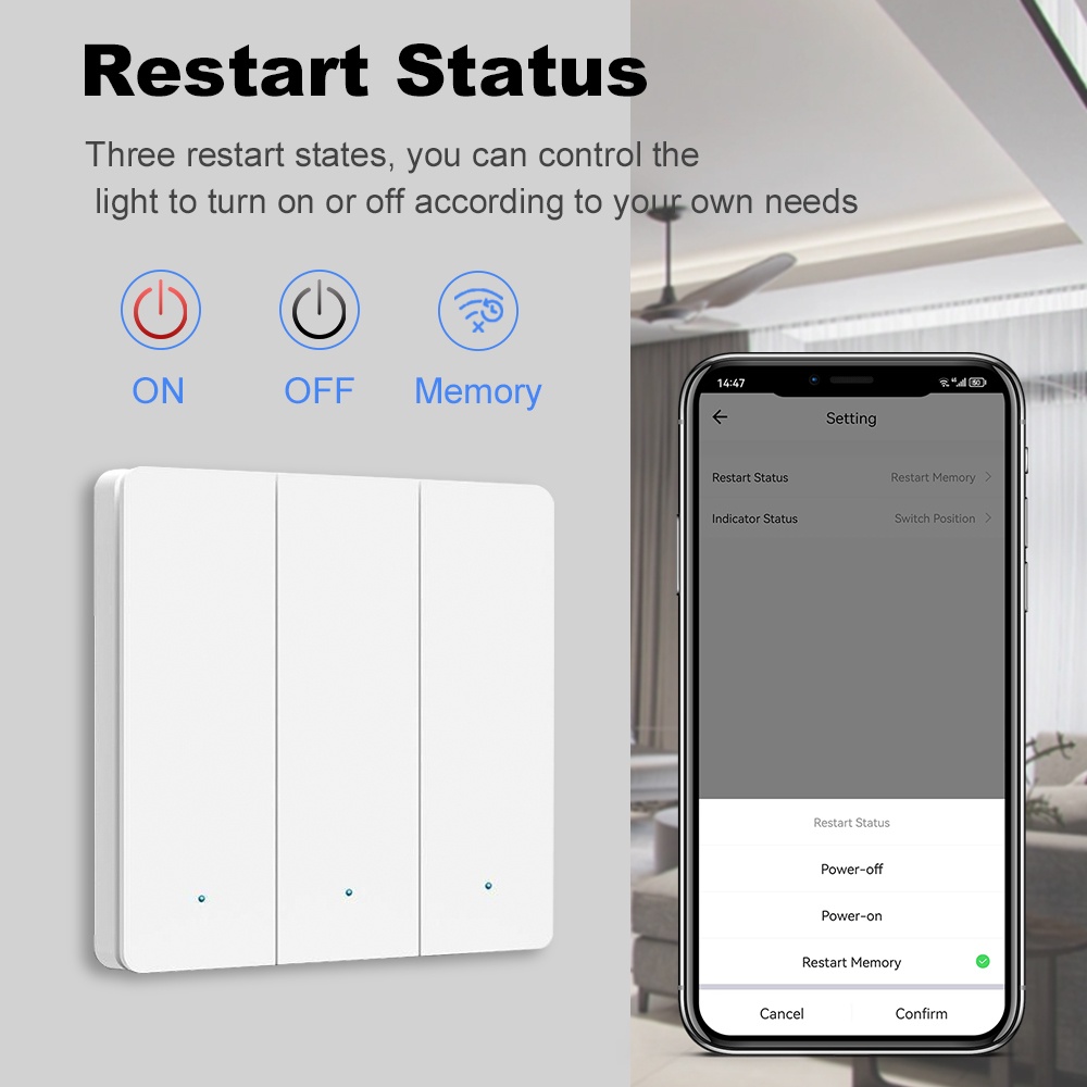 สวิตช์กดแบบ ZigBee Smart Life  - Smart Home Lighting Control บทวิจารณ์และราคา