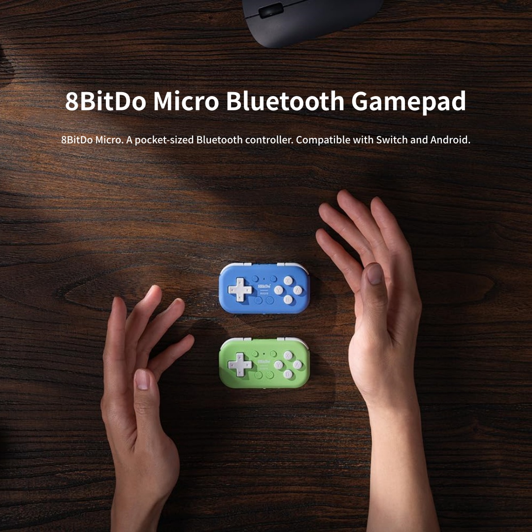 8BitDo Micro คอนโทรลเลอร์เกมแบ - Smart Home Raspberry Pi บทวิจารณ์และราคา