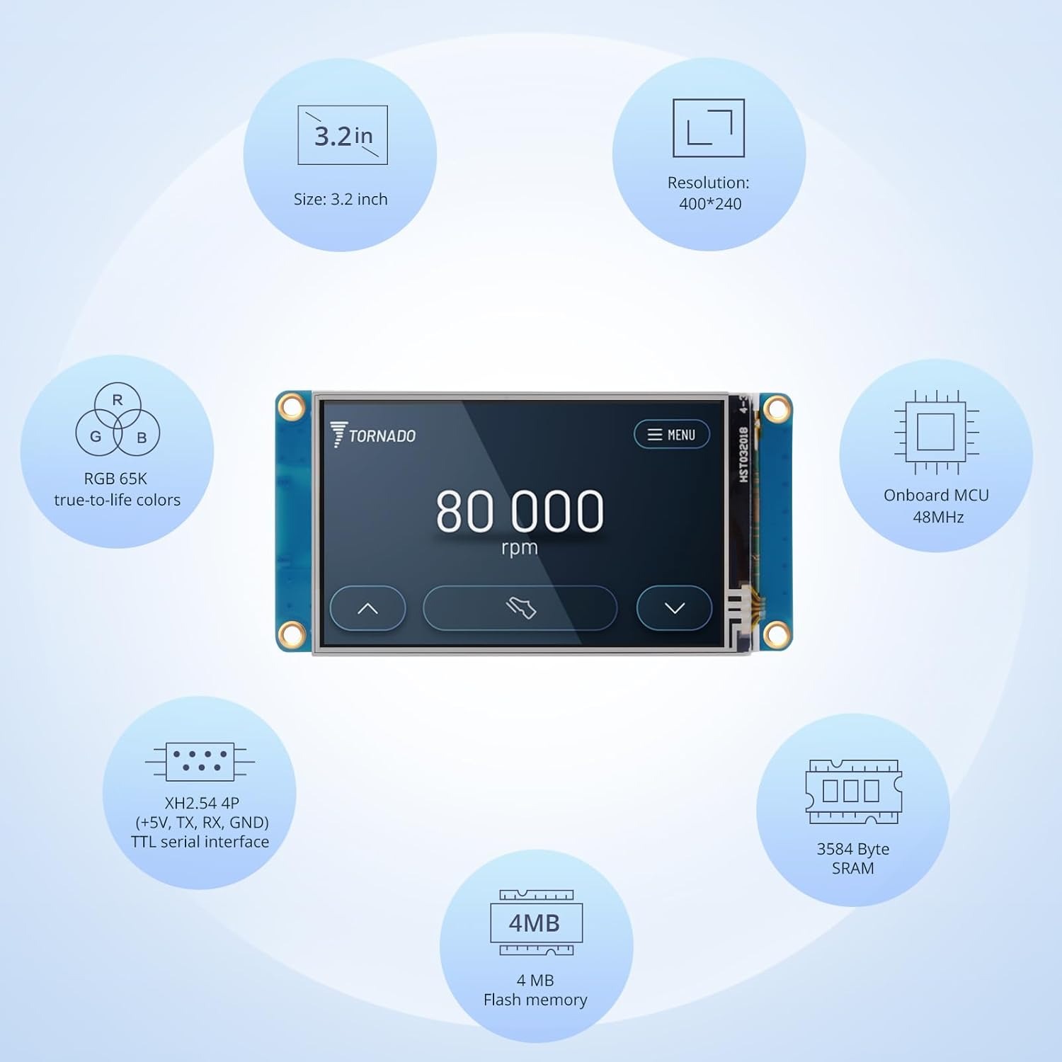 NX4024T032 UART HMI โมดูลจอแสด - Smart Home Raspberry Pi บทวิจารณ์และราคา