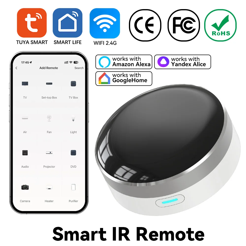 YFK รีโมทคอนโทรลอินฟราเรดอัจฉร - Universal Remote Smart Home บทวิจารณ์และราคา